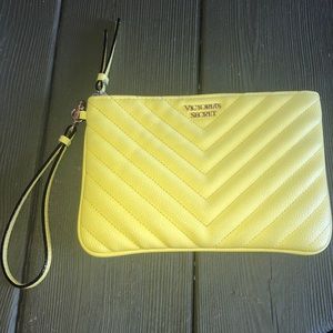 Victoria’s Secret yellow wristlet